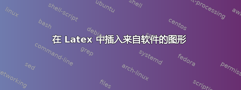 在 Latex 中插入来自软件的图形