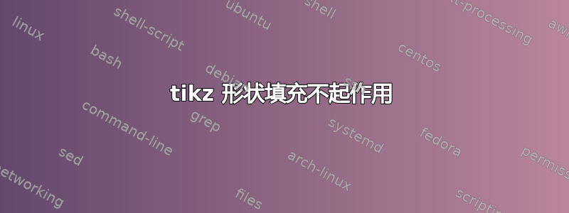 tikz 形状填充不起作用