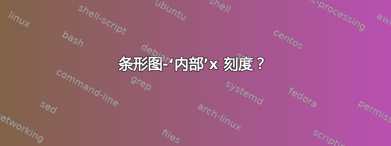 条形图-‘内部’x 刻度？