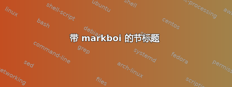 带 markboi 的节标题