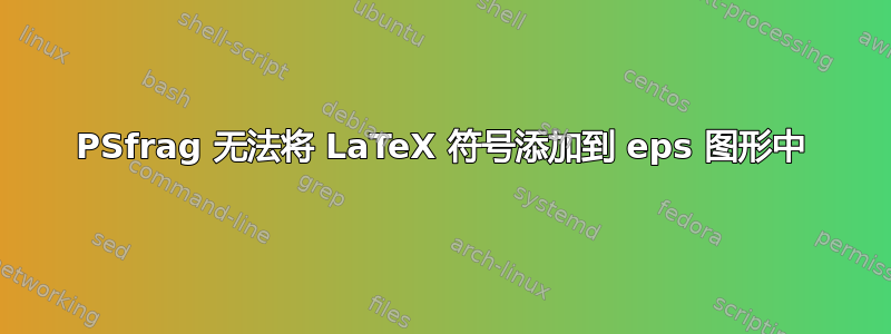 PSfrag 无法将 LaTeX 符号添加到 eps 图形中