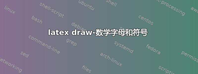 latex draw-数学字母和符号