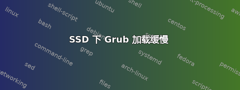 SSD 下 Grub 加载缓慢