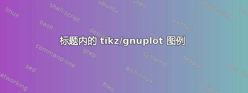 标题内的 tikz/gnuplot 图例