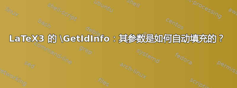 LaTeX3 的 \GetIdInfo：其参数是如何自动填充的？