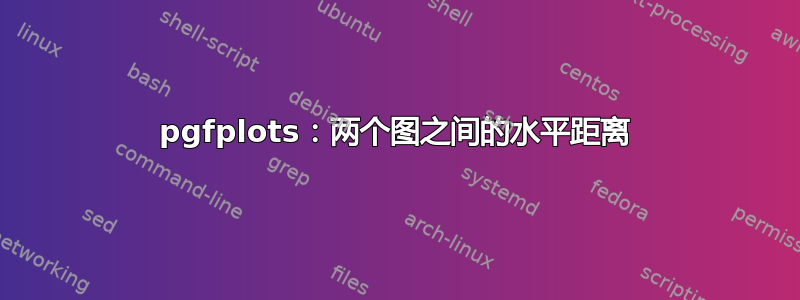 pgfplots：两个图之间的水平距离