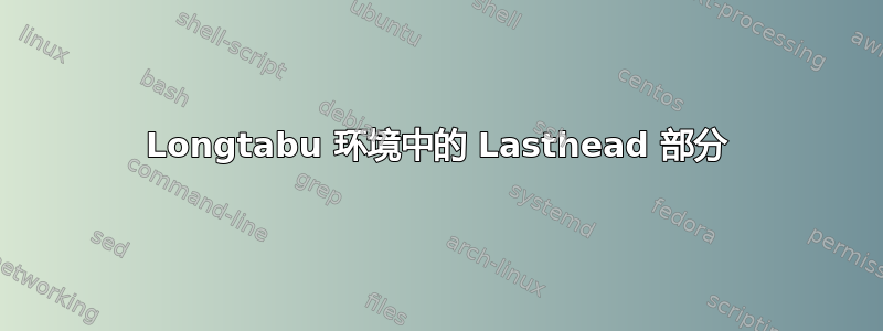 Longtabu 环境中的 Lasthead 部分