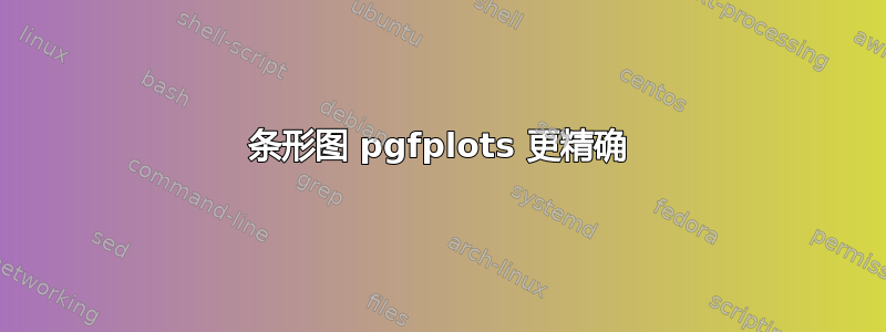 条形图 pgfplots 更精确