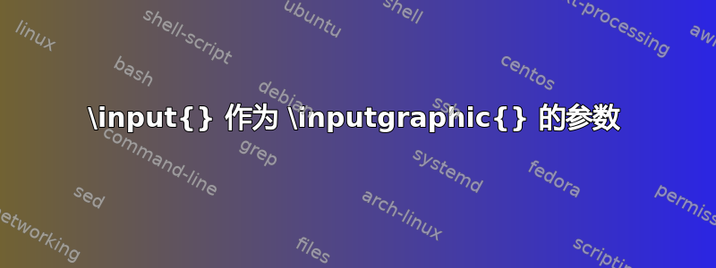 \input{} 作为 \inputgraphic{} 的参数