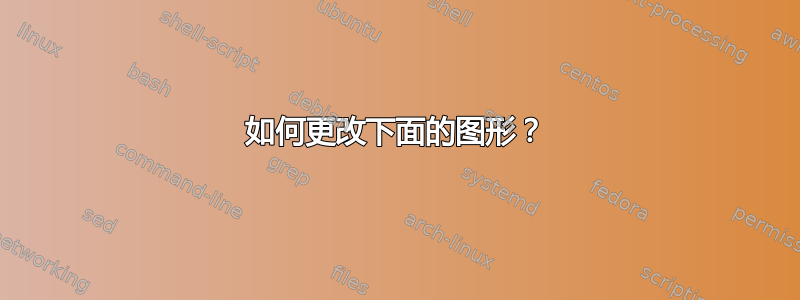 如何更改下面的图形？