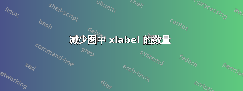 减少图中 xlabel 的数量