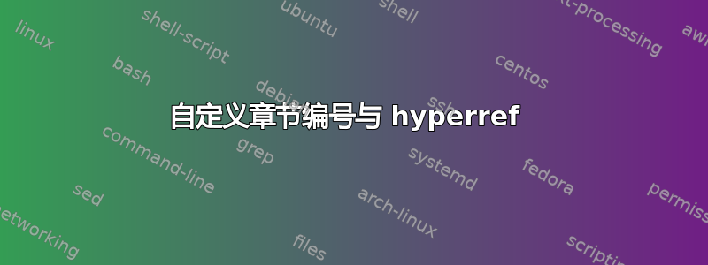 自定义章节编号与 hyperref 