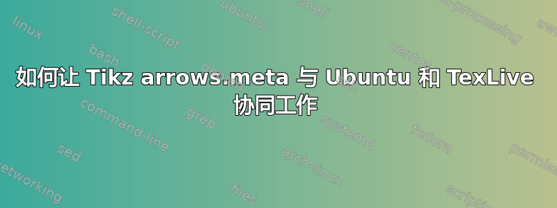 如何让 Tikz arrows.meta 与 Ubuntu 和 TexLive 协同工作