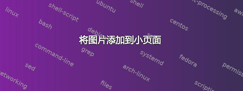 将图片添加到小页面