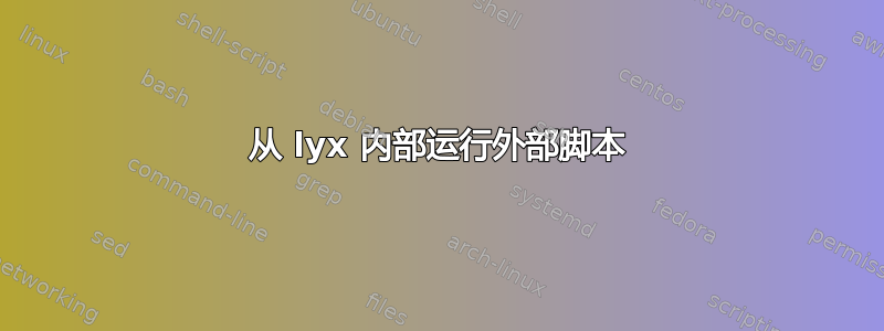 从 lyx 内部运行外部脚本