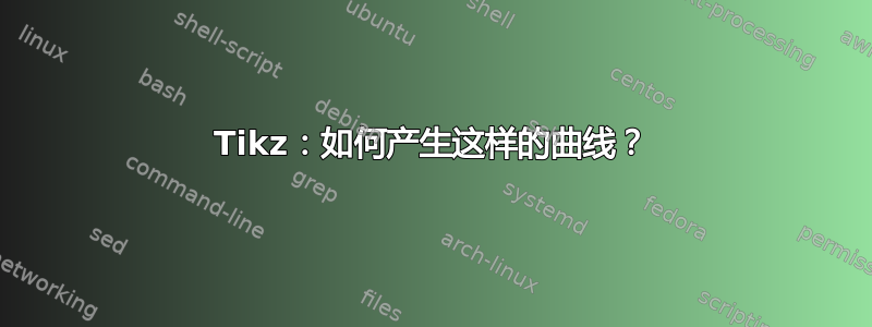 Tikz：如何产生这样的曲线？