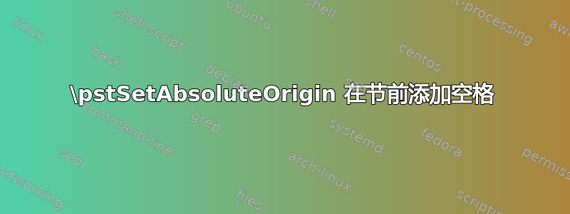 \pstSetAbsoluteOrigin 在节前添加空格