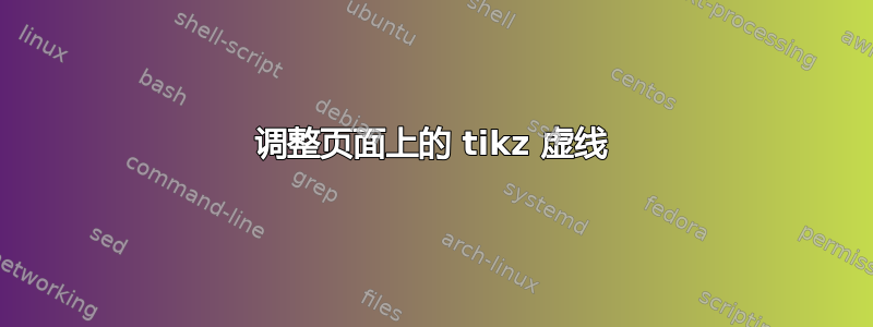 调整页面上的 tikz 虚线