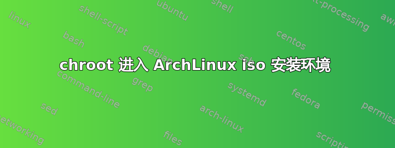 chroot 进入 ArchLinux iso 安装环境