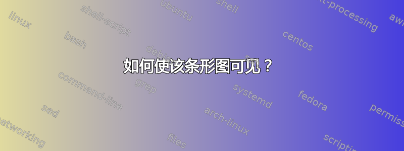 如何使该条形图可见？