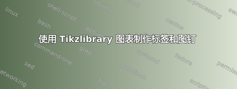 使用 Tikzlibrary 图表制作标签和图钉