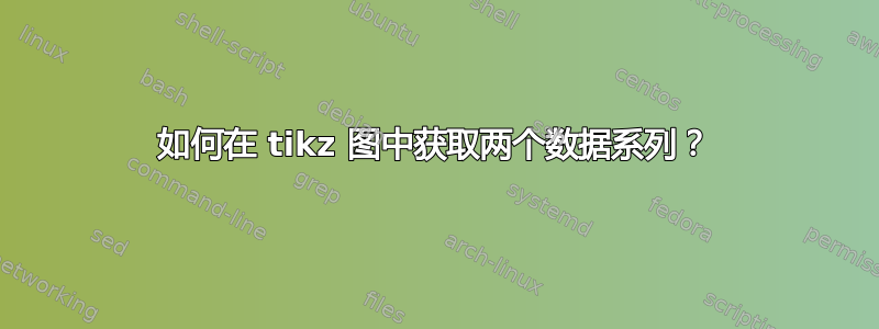 如何在 tikz 图中获取两个数据系列？