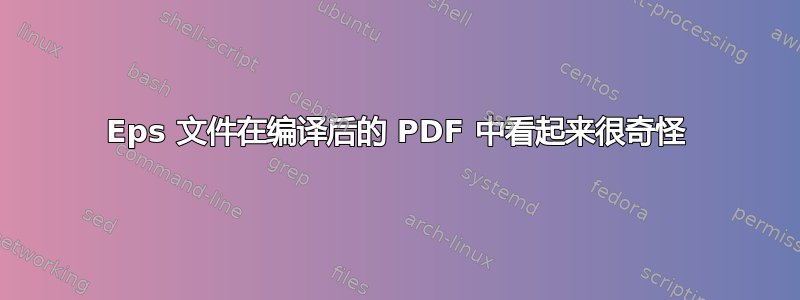 Eps 文件在编译后的 PDF 中看起来很奇怪