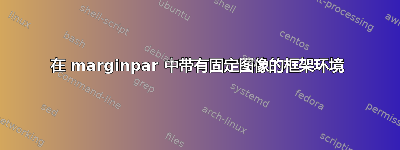 在 marginpar 中带有固定图像的框架环境