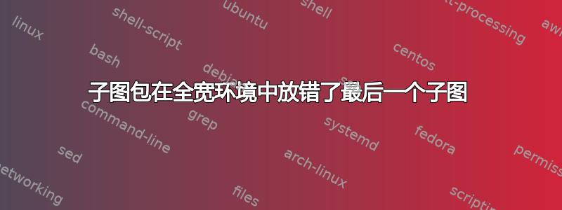 子图包在全宽环境中放错了最后一个子图