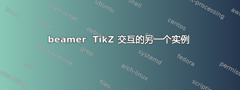 beamer  TikZ 交互的另一个实例