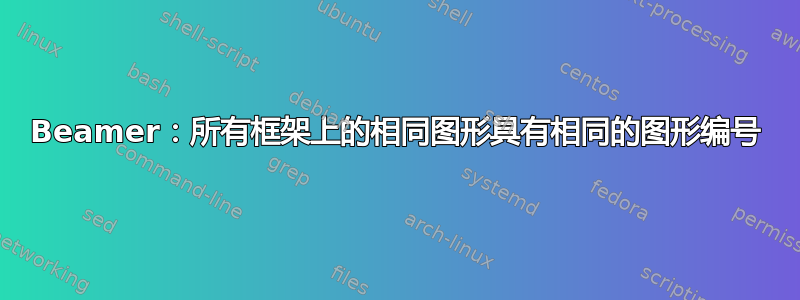 Beamer：所有框架上的相同图形具有相同的图形编号