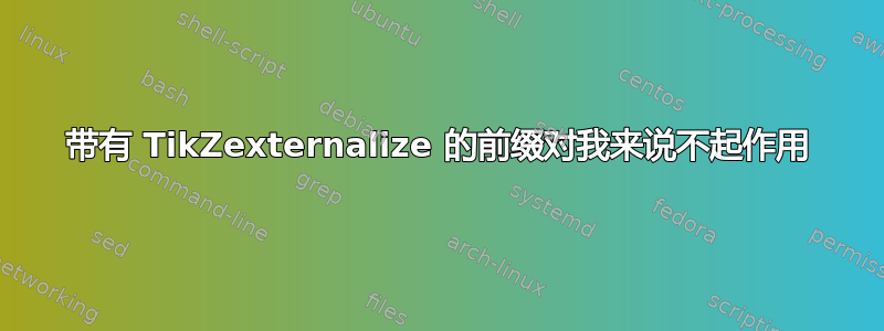 带有 TikZexternalize 的前缀对我来说不起作用