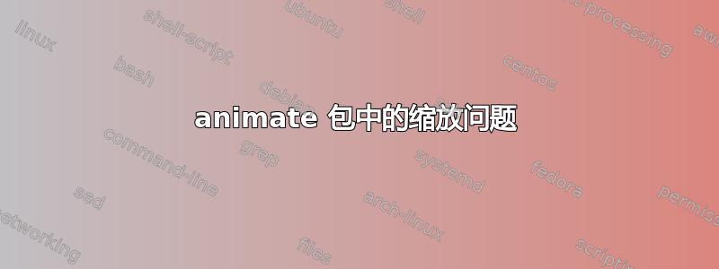 animate 包中的缩放问题