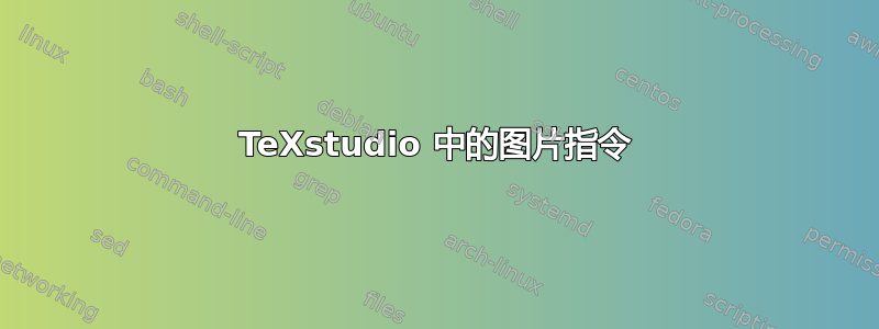 TeXstudio 中的图片指令