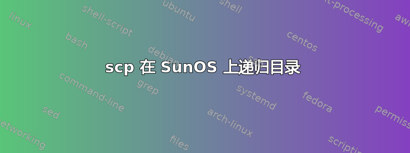 scp 在 SunOS 上递归目录