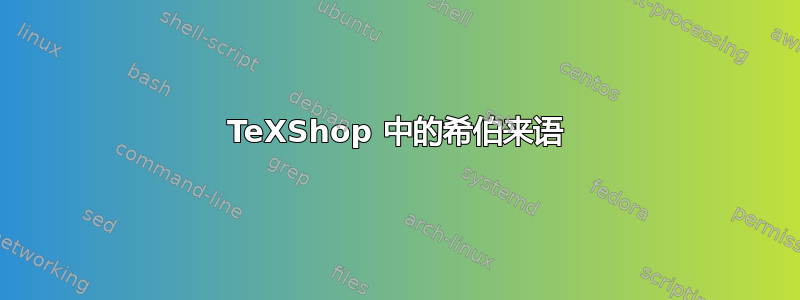 TeXShop 中的希伯来语