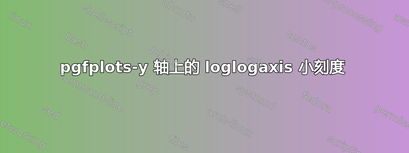 pgfplots-y 轴上的 loglogaxis 小刻度