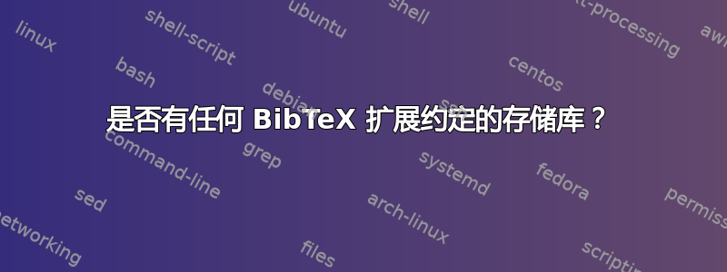 是否有任何 BibTeX 扩展约定的存储库？