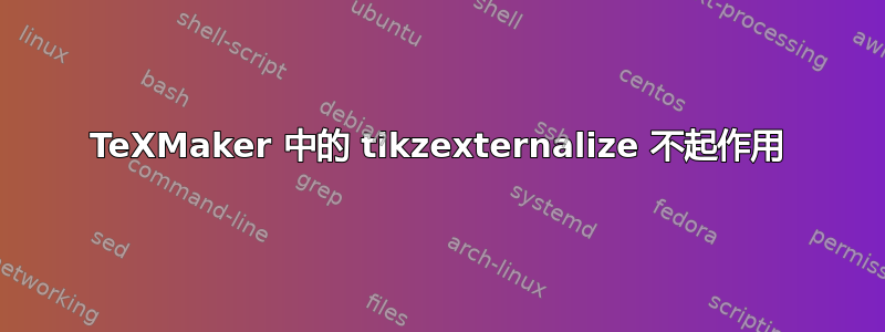 TeXMaker 中的 tikzexternalize 不起作用