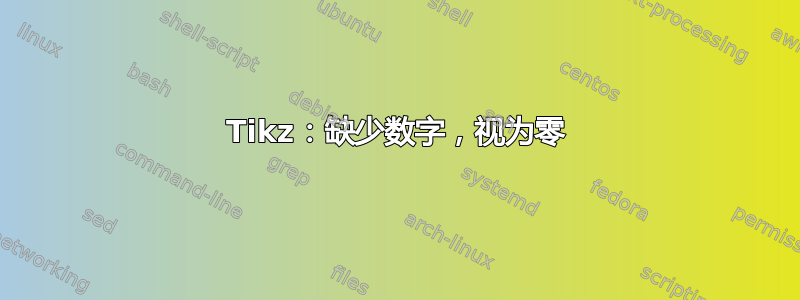 Tikz：缺少数字，视为零