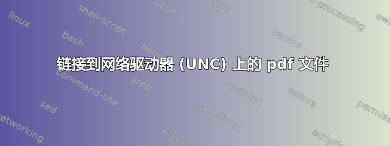 链接到网络驱动器 (UNC) 上的 pdf 文件