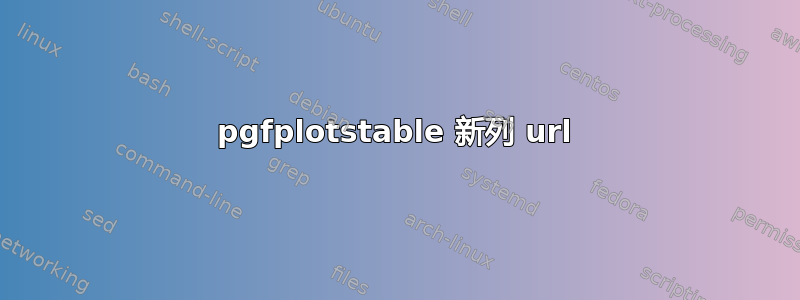 pgfplotstable 新列 url