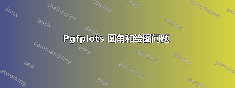 Pgfplots 圆角和绘图问题