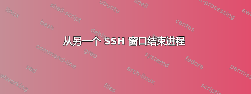 从另一个 SSH 窗口结束进程