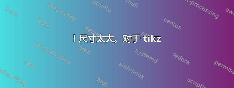 ！尺寸太大。对于 tikz