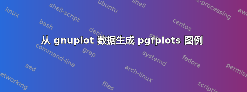 从 gnuplot 数据生成 pgfplots 图例