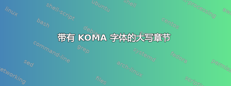 带有 KOMA 字体的大写章节