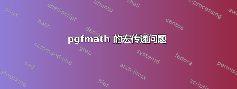 pgfmath 的宏传递问题