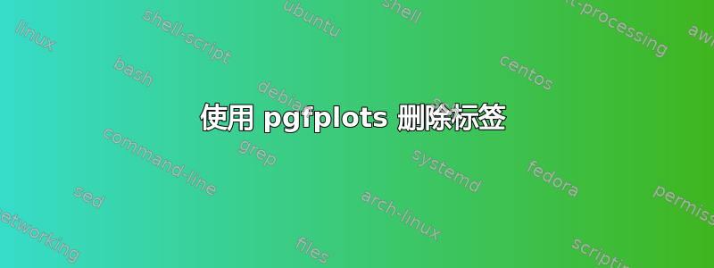 使用 pgfplots 删除标签