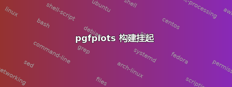 pgfplots 构建挂起